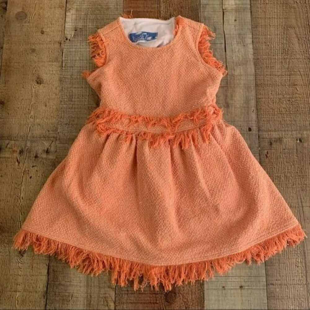 Kapital K girls open back fringe tank dress -3